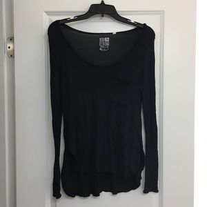 Pacsun black long sleeve pocket tee